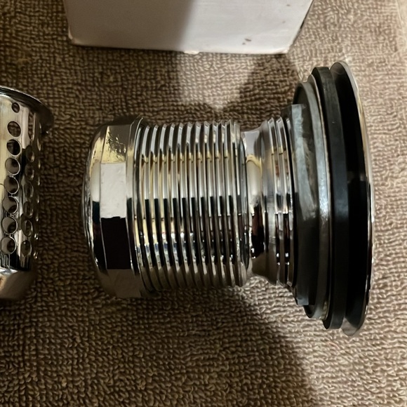 Bar sink strainer chrome plated over brass new unused weekend project - Picture 6 of 9